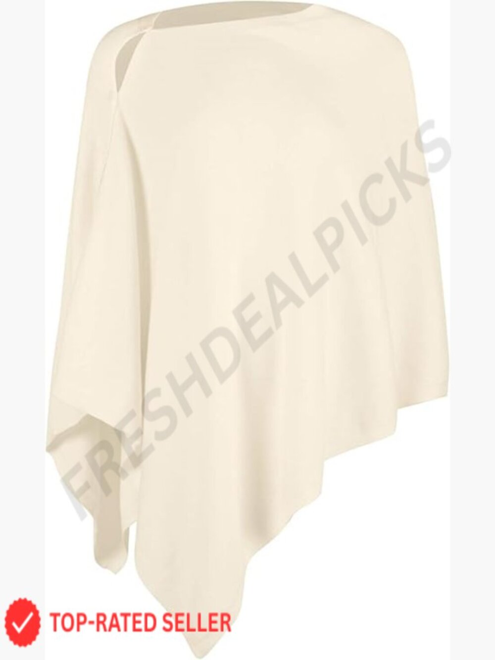 Lightweight Knit Poncho Shawl Versatile Cape Cardigan Button Front Chic